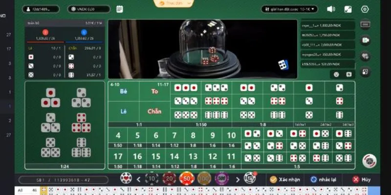Khám phá các loại cược cơ bản trong sicbo