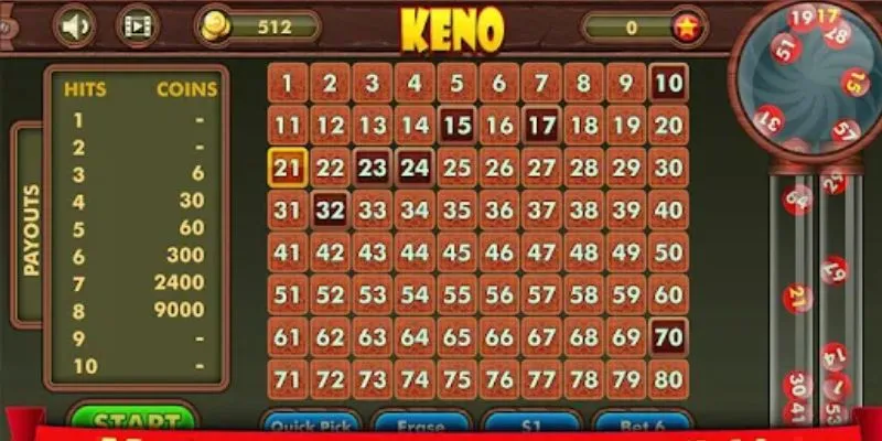 Khám phá luật chơi Keno từ A đến Z