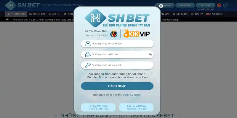 Sử dụng điện thoại để đăng nhập shbet nhanh gọn