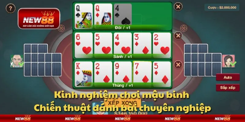 Kinh nghiệm chơi mậu binh - Chiến thuật đánh bài chuyên nghiệp