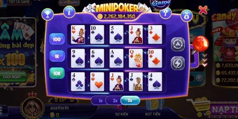 Tìm hiểu quy tắc chơi mini poker cơ bản
