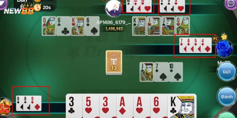 Mỗi ván phỏm đều có thể xoay chuyển cục diện nhờ cây chốt