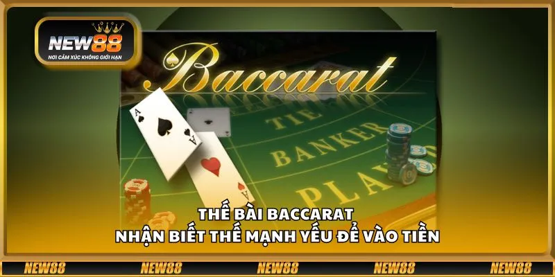 Thế bài Baccarat - Nhận biết thế mạnh yếu để vào tiền